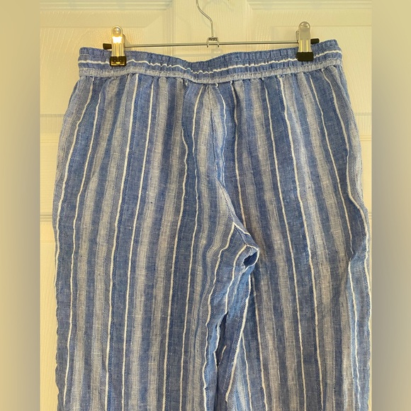 Tommy Bahama Linen Blue Striped Pants size XS - Picture 6 of 15